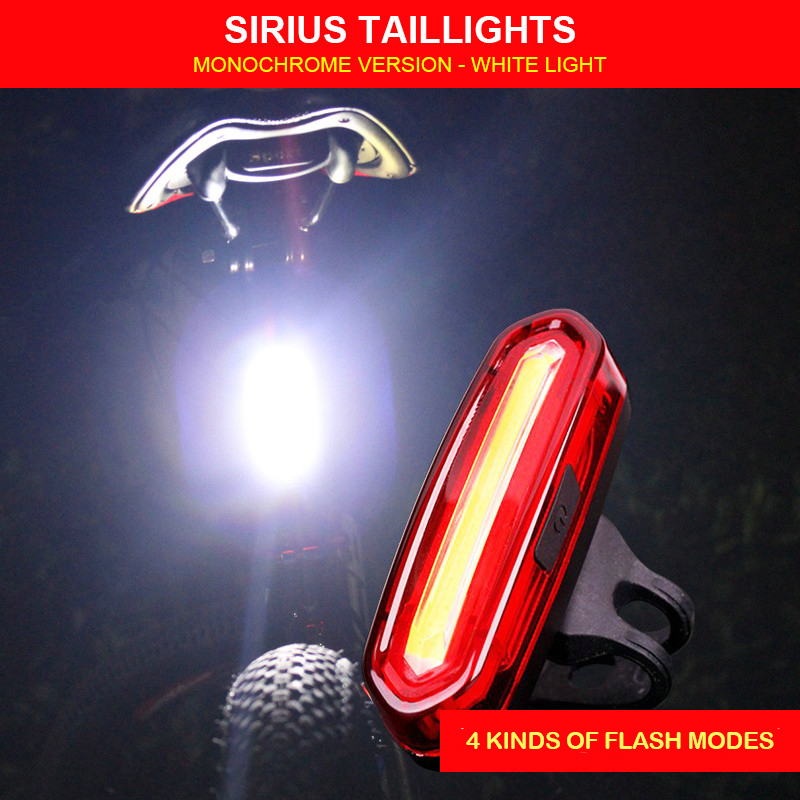 120 Lumens LED Bike Tail Light USB Rechargeable Powerful Bicycle Rear Lights Bicycle Lamp Accessories MTB Bicycle Cycling Lights
