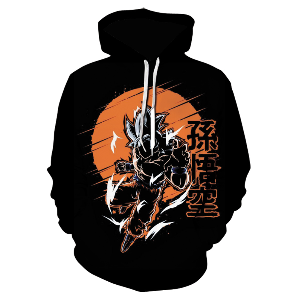 2020 new Anime Hoodie Son Goku 3d Printed hoodies Teen Boy Cartoon Outwear anime high quality Sweatshirts Strange things