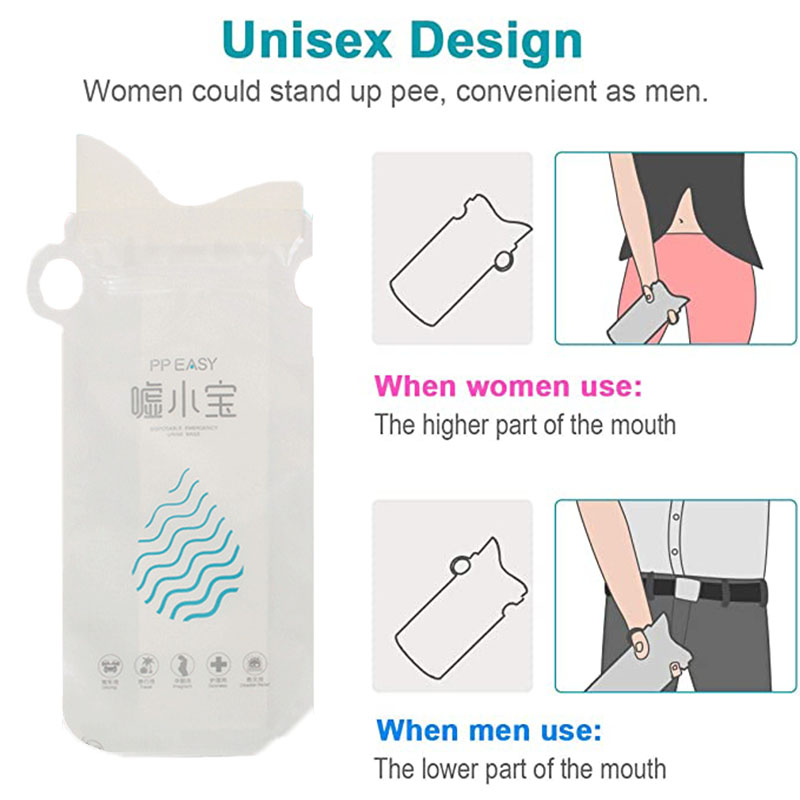New 700ml Portable Emergency Urine Bag Disposable Vomit Bags For Men And Women Travel Mini Mobile Toilets Kids Using Outdoors