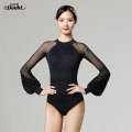 Doubl adult Latin ballet Dancewear Dress Women Latin Training body Sets Latin Back leolard Black Dance Practice Figure Costume