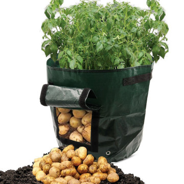 7 Gallons Potato Grow Container Bag Diy Planter Pe Planting Vegetable Gardening Thicken Vegetable Pot Plant Grow Bag Garden Tool