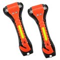 2 pieces of car safety hammer life-saving escape emergency hammer seat belt cutter window glass breaker car rescue red hammer