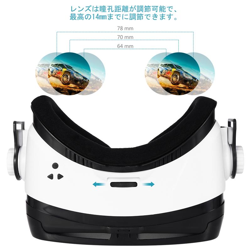 FOXNOVO 1 PC 3D VR Immersive Movie Glass Headset Virtual Reality Adjustable Games Video Headphone Glasses Goggles