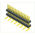 1.27mm Pin Header Single Row Double Plastic SMT 180°/Straight