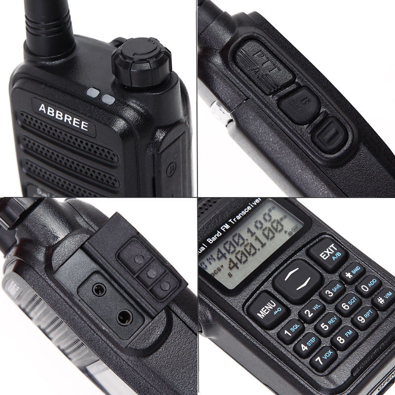 2Pcs ABBREE AR-52 Cross Band Duplex Work Mode Repeater Portable Walkie Talkie Dual Band Dual Receiving 2 PTT Amateur Ham Radio