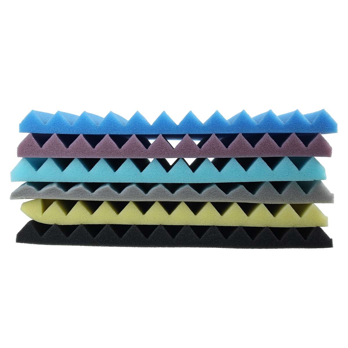 12pcs/set 30x30x2.5cm Soundproof Foam Egg Profile Sound Absorbent Foam Acoustic Panel Noise Absorption File for KTV Audio Room