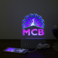 Customized LED Night Light 3D NightlightS Acrylic Billboard Milk Tea Coffee Store Restaurant Bar Glow Menu Brand Table Lamp USB