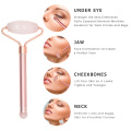 Rose Quartz Roller Slimming Face Massager Lifting Tool Natural Jade Facial Massage Roller Stone Skin Beauty Care Set Gift Box