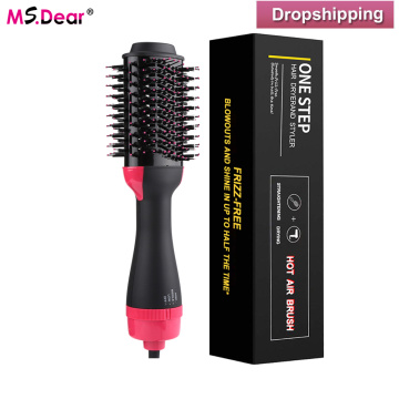 Curling Iron Straightener Hair Curler Electric Hair Brush Dryer 3 In 1 Hot Air Comb Negative Ion Hair Styling Tools For Women