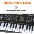 61 Key Music Electronic Keyboard Digital Piano Organ with Microphone Electronic Keyboard