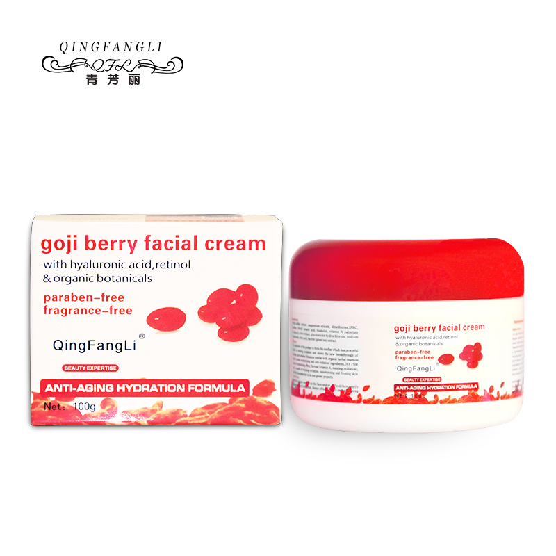 QingFangLi Goji Cream Wolfberry Night Cream for Face Anti-wrinkle Face Cream Tightening Goji Berries Youth Luminesce