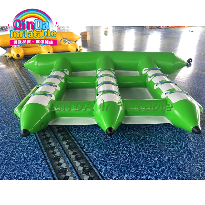 Sunway Water Inflatable Fly Fish Boats Ski Tube Toy , Inflatable Flying Fish Tube Towable