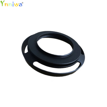 37mm Black Vented Curved Metal camera lens Hood for Olympus 14-42 EZ mask EP5 EPL7 EM10 II biscuit lens