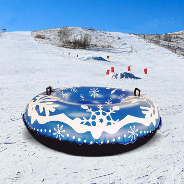Ski Ring Skiing Board Handle Inflatable Thickened Size Circle Winter Skiing Christmas Toy Snowboarding Sleds Snow Tubes Ring