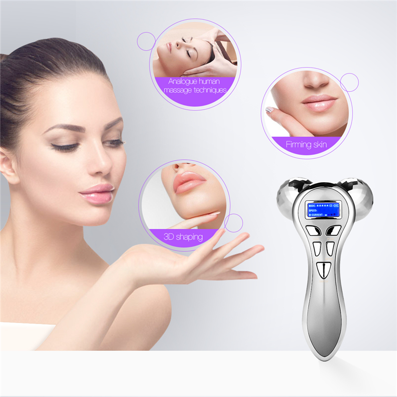 Electric Face Massager Roller Face Body Massage Beauty Tool Face Lifting Wrinkle Removal Loss Weight Slimming Massager Machine