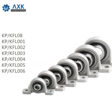 4pcs Zinc Alloy Diameter 8mm to 30mm Bore Ball Bearing Pillow Block Mounted Support KFL08 KFL000 KFL001 KP08 KP000 KP001 KP002