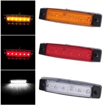 DC12-24V Universal LED Motorcycle Turn Signal Light 6LED Side Marker Light for Truck Trailer Indicator Signal Lamp Car Lights