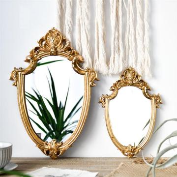 Vintage Mirror Exquisite Makeup Mirror Bathroom Hanging Mirror Gifts For Woman Lady Decorative Mirror Home Decoration Supplies