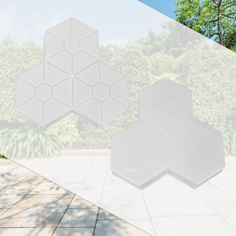 Pavement Mold DIY Road Path Square Garden Paving Brick Tile Concrete Mould for Household Gardeing Courtyard Path design Molds