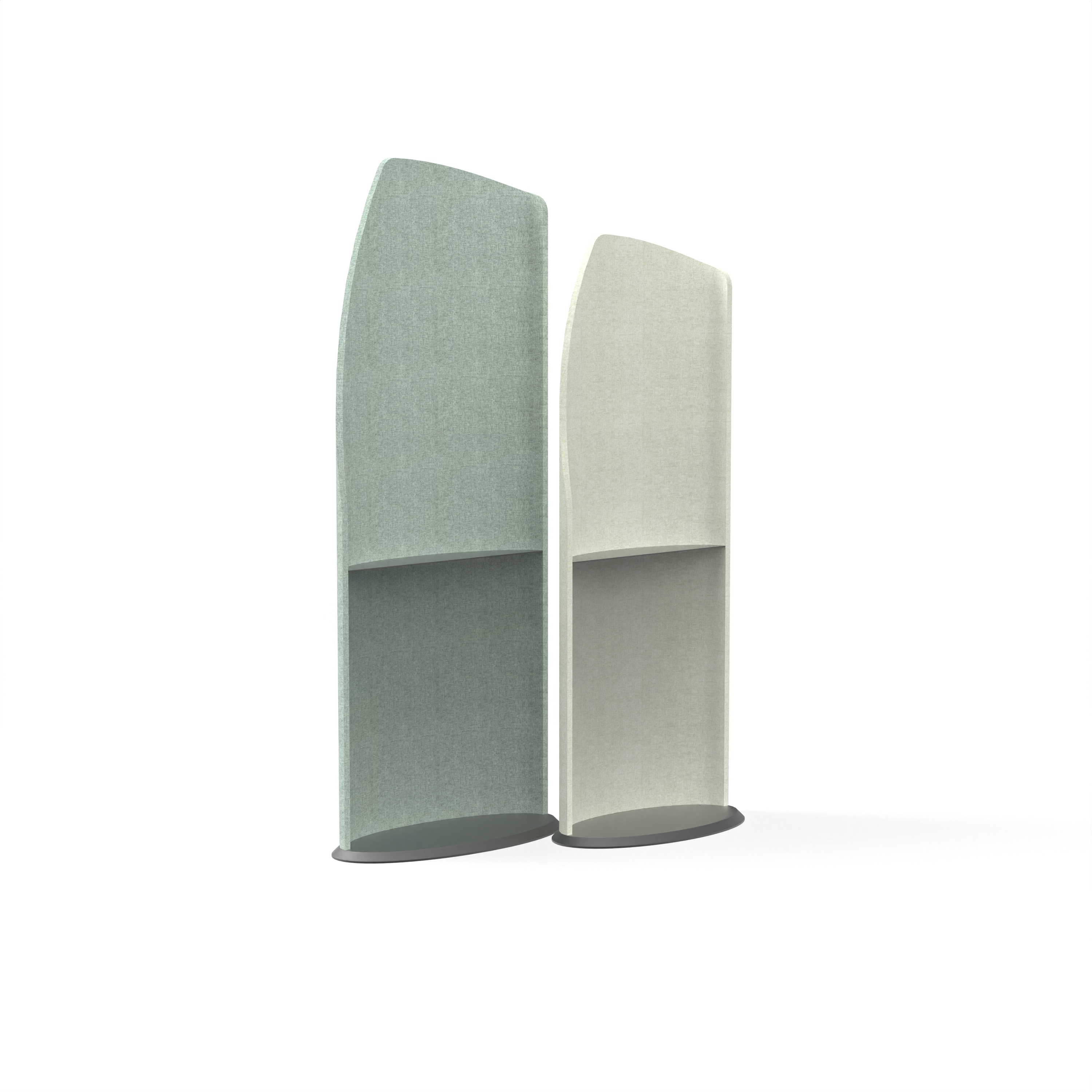 Contemporary Curved Storage Racks for Public Areas
