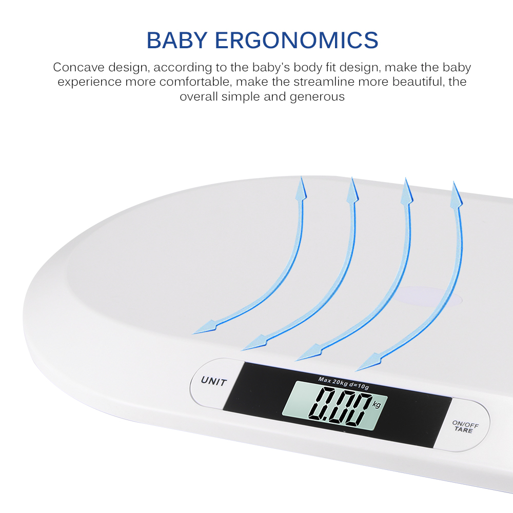 Electronic Baby Scale Weight Measure LCD Screen Digital Scale For Newborn Infant 20kg Max Accurate Pets Infant Baby Weight Scale