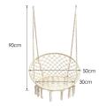 Portable Canvas Hammock Travelling Outdoor Picnic Wooden Swing Chair Camping Hanging Bed Garden Furniture Single Safety Hammock