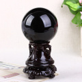 A Natural Obsidian Stone Crystal Ball Home Decoration Ball Diviner Circular Crystals Wedding Photography Accessories