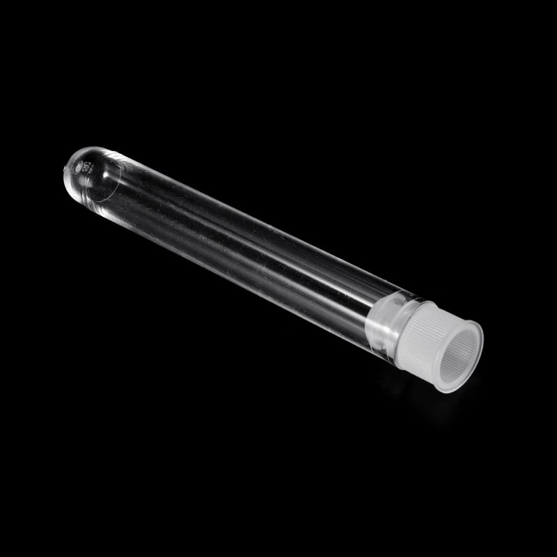10Pcs Plastic Test Tube With Cap 12x75mm U-shaped Bottom Long Transparent Test Tube Lab Supplies Dropshipping