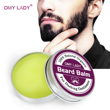 OMY LADY Men Organic Beard Oil Balm Moustache Wax Styling Beeswax Moisturizing Smoothing Gentlemen Natural Beard Balm Beard Care