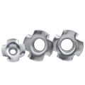 M3 M4 M5 M6 M8 M10 M12 Zinc Plated Four Claws Nut Speaker T-Nut Blind Pronged Insert Tee Nut Furniture Hardware 5/10/20/50PCS