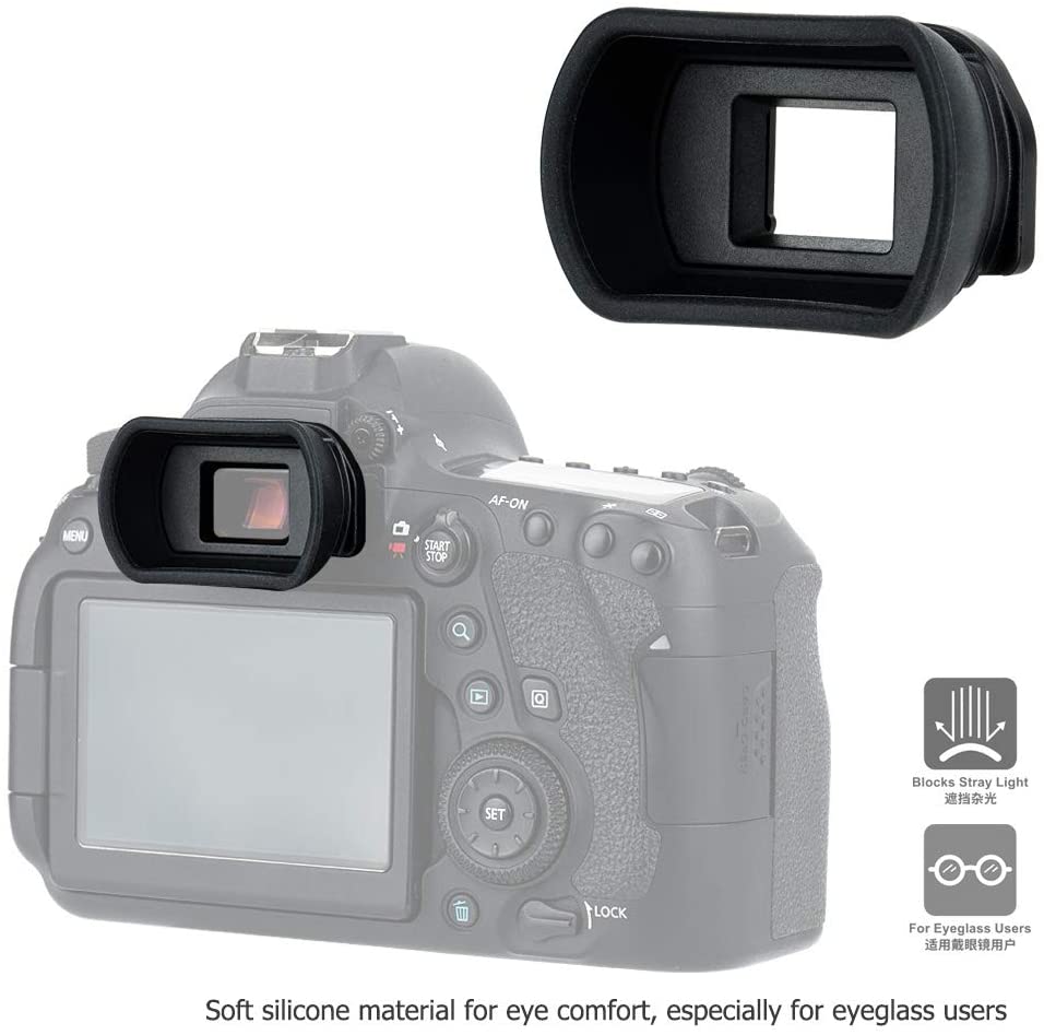 Camera Eyecup Viewfinder Eyepiece for Canon EOS 4000D 2000D 250D 200D SL3 SL2 SL1 T100 T8i T7i T7 T6s T6i T6 T5i T5 T4i XSi XS