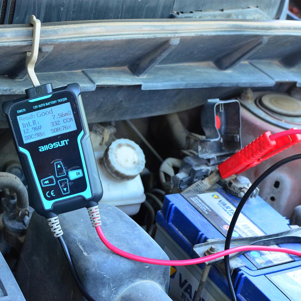 ALL-SUN EM575 12V and 24V Automotive Vehicle Car Battery Tester Multifunction Check Meter Digital Analyzer Diagnostic