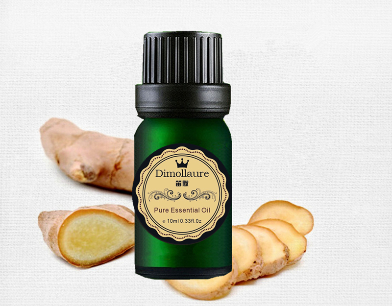 Dimollaure Ginger Essential Oil Helpful To Colds Hair Care Foot Bath Spa Massage Oil Aromatherapy Fragrance Essential Oil