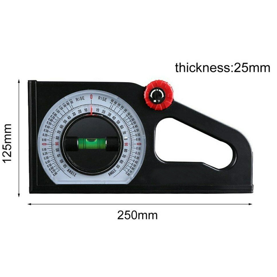 Declinometer Slope Measuring Instrument Horizontal Vertical Angle Ruler Construction Tools Bevel Protractor