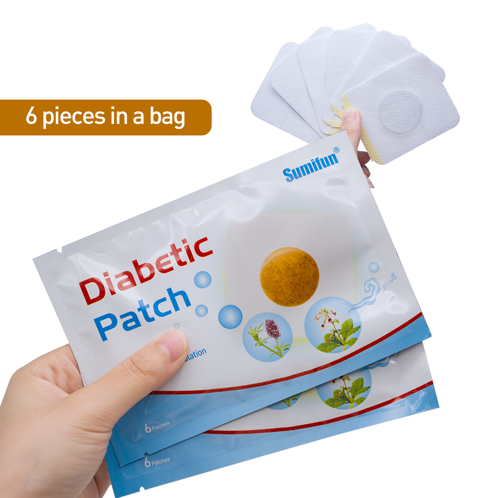 Sumifun 12pcs/2bags Diabetic Patches Control Blood Sugar Lower Blood Glucose Natural Herbs Health Care Plasters D1788