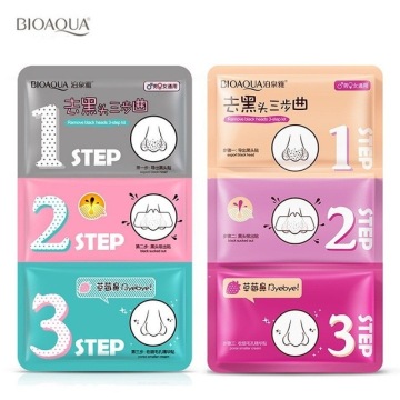 1Pc BIOAQUA Beauty Pig Nose Mask Remove Blackhead Acne Remover Clear Black Head 3 Step Kit Skin Care korean Cosmetic