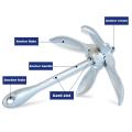 Foldable Delta Anchor Pool Anchor Grapnel Anchor Boat Anchor With Claw For Kayak Canoes