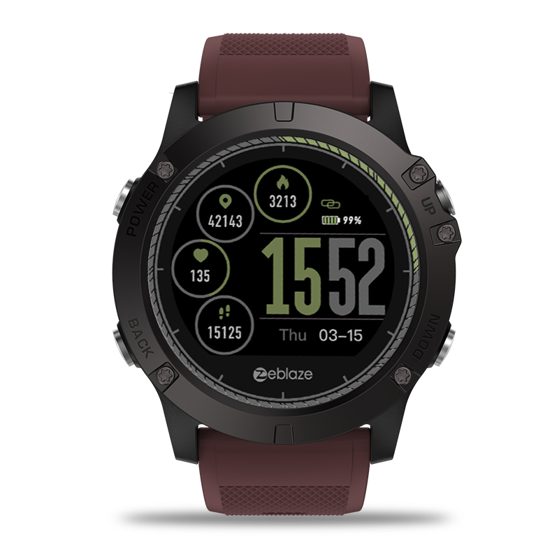 Zeblaze VIBE 3 HR Smart Watch IP67 Waterproof Activity Fitness Tracker Heart Rate Monitor BRIM Men Smartwatch