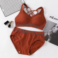 Sexy Women Bra Panties Set Letter Seamless Active Bra Push Up Sports Bra Set Women Lingerie Set Fitness Top Underwear