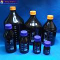 100ML amber glass reagent bottle with blue screw cap 100ml laboratory reagent bottle