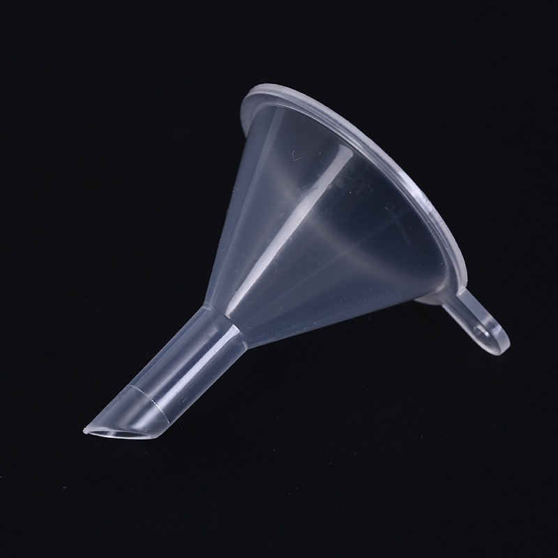 Plastic 12pcs PP Mini Funnels Packaging Travel Tools Small Clear for Empty Bottle Filling Perfumes Essential Oils Aromatherapy