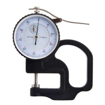 Leather Paper Dial Thickness Gauge 0-10mm 0.01mm Metal Case High Precision Micrometer Tester Width Measuring Instrument Tools