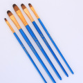 5Pcs Paint Brushes Set Nylon Painting Brush Short Rod Oil Acrylic Brush Watercolor Pen High Quality Professional Art Supplies