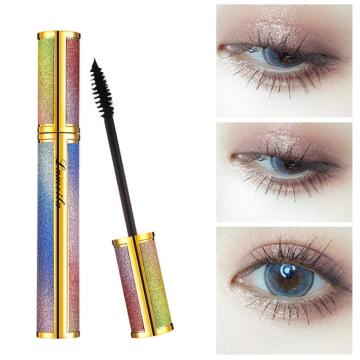 New Silk Fiber Mascara Lengthening And Easy To Dry Natural Soft Long Eyelash Makeup Mascara Black Thick Eyelash Cosmetics TSLM1