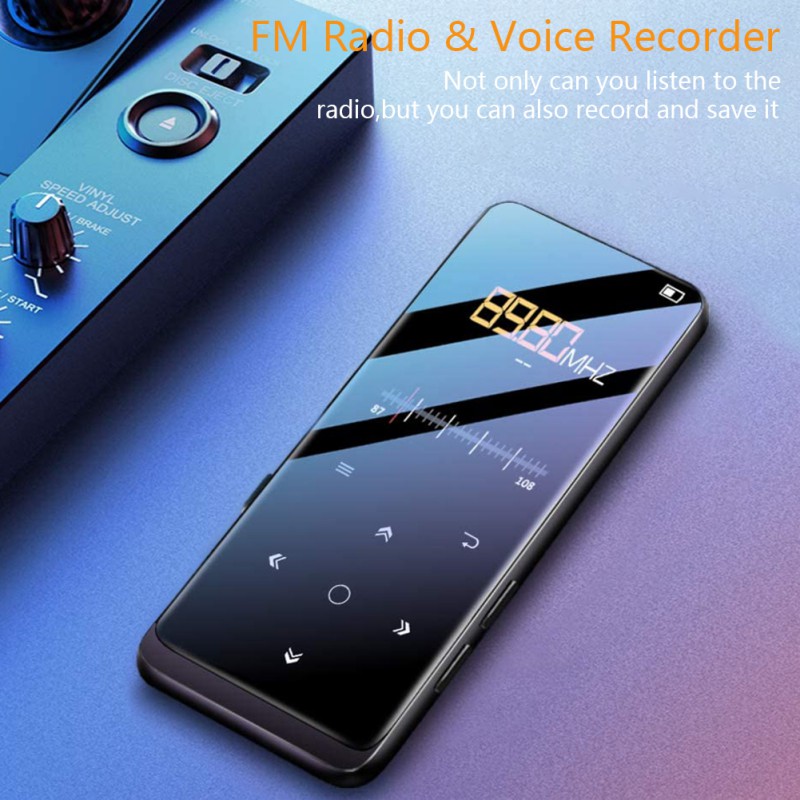 M8 MP3/MP4 Player With Bluetooth 5.0,16GB Music Player With FM Radio Recording,1.8\' Screen,HiFi Lossless Sound Player Newest