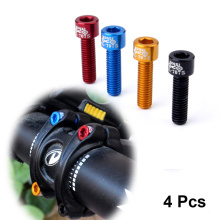 4 Pcs 17mm Bicycle Water Bottle Holder Mount Bolts Cycling MTB Fixed Gear Tool Screw Hex-headed to Install Bike Bottle Cage Rack