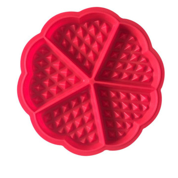 DIY Silicone Waffle Mold Non-stick Kitchen Bakeware Cake Mould Makers for Oven High-temperature Baking Set Bakeware Cooking Tool