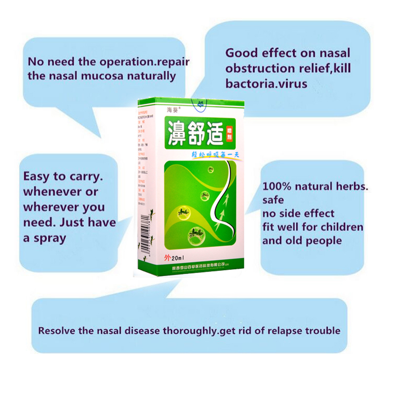 ZB Chinese Herb Medical Spray Nasal Treatment For Chronic Allergic Rhinitis Make Your Nose More Comfortable Health Care Plaster