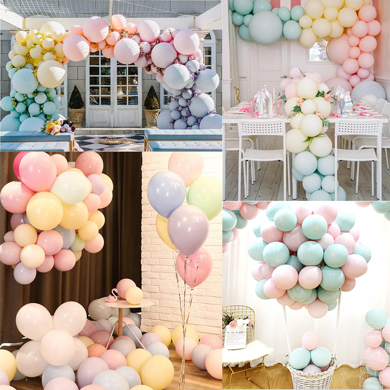 20pcs/lot 10inch Multicolor Macaron Balloons Pastel Candy Latex Inflatable Balloon Baby Shower Birthday Wedding Party Decoration