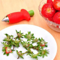 1PC Kitchen Accessories Tools Metal Gadgets Strawberry Sheller Tomato Top Leaf Remover Making Fruit Cake Cutters Creative Knives